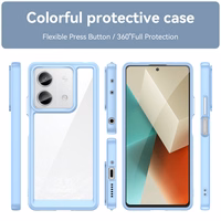 Kosmoso dėklas su geliniu rėmeliu telefonui Xiaomi Redmi Note 13 Pro - mėlynas