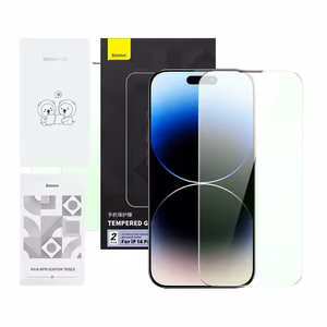 Apsauginis stiklas su akių apsaugos filtru Baseus Crystal Series iPhone 14 PRO