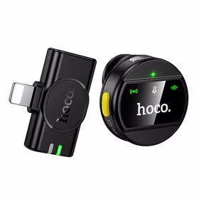 Belaidis mikrofonas Lightning Hoco L21 juodas