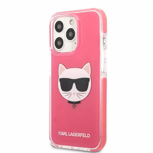 KARL LAGERFELD KLHCP13XTPECPI IPHONE 13 PRO MAX 6.7 "DĖKLAS FUCHSIA/FUSCHIA CHOUPETTE HEAD