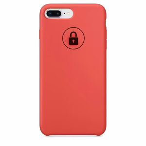 Dėklas "Silicone Case" skirtas iPhone 7 Plus (8 Plus) / Raspberry / su įpakavimu
