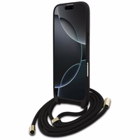 Guess 4G Big Logo Cord Stap per petį dėklas telefonui iPhone Air - juodas