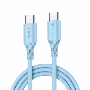 Kabelis FORCELL F-ENERGY C341 USB A į Micro USB QC3.0 2,4A 18W Silikoninis 1 m mėlynas (m)