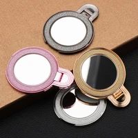 Telefonų stovas CIRCLE MIRROR - klijuojamas - rožinis