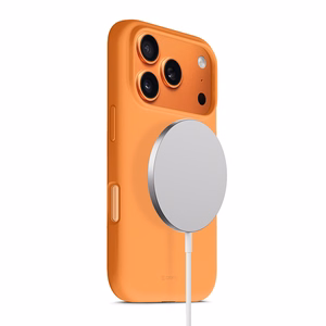 Crong Color Cover Magnetic MagSafe dėklas, skirtas iPhone 17 Pro, oranžinis