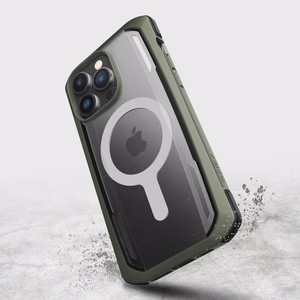 Raptic X-Doria Apsauginis dėklas iPhone 14 Pro Max su Magnetine šarvuota danga žalia