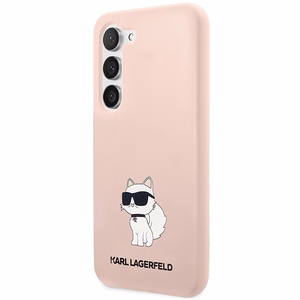 Karl Lagerfeld KLHCS23SSNCHBCP S23 S911 silikoninis dėklas rožinis Choupette