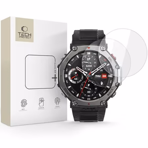 Tech-Protect Glass Fit+ Закалённое стекло 2 шт. для Amazfit T-Rex 3 Pro 48мм - прозрачный