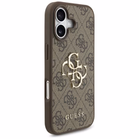 Guess 4G Didelio logotipo dėklas telefonui iPhone 17 - rudas