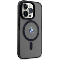 BMW IML Signature magnetinis dėklas telefonui iPhone 15 Pro - juodas