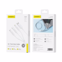 FONENG laidas XS07 3in1 3A 1.2M baltas