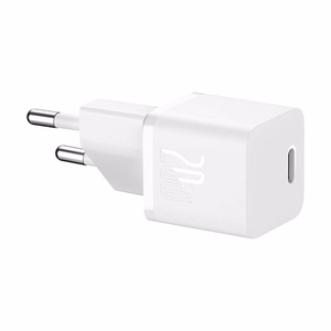 Mini sieninis įkroviklis Baseus GaN5 20W (baltas)