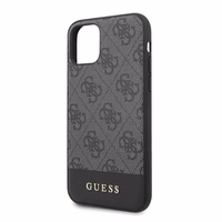 Guess 4G Stripe Collection dėklas telefonui iPhone 11 6.1" / Xr - Pilkas