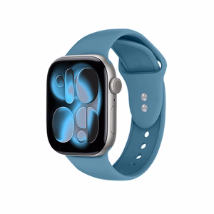 Crong Liquid dirželis, skirtas Apple Watch 44 / 45 / 46 / 49 mm, tamsiai mėlynas