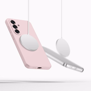 Tech-Protect Silikoninis MagSafe Dėklas for Samsung Galaxy S26+ - rožinis