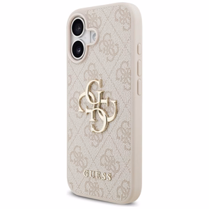 Guess 4G Didelio Logotipo Dėklas telefonui iPhone 17 - rožinė