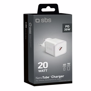 SBS TETRGAN1C20W 20W GaN sieninis įkroviklis su Power Delivery - baltas