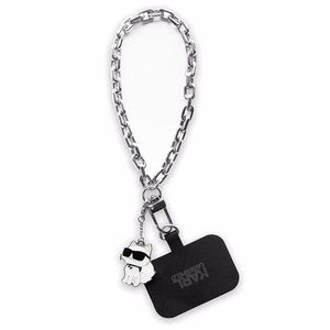KARL LAGERFELD laikrodžio dirželis KLUCHCSKPK (Wrist Chain Choupette) sidabrinis