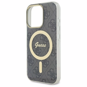Guess IML 4G Magnetinis dėklas iPhone 16 Pro Max - juodas