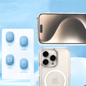 Skaidrus kampinis dėklas MagSafe iPhone 16 Plus - skaidrus