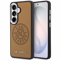 Karl Lagerfeld dėklas Perforated KL MagSafe Samsung Galaxy S26 Plus rudas