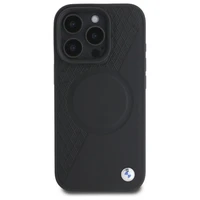 BMW Sign Odinis Pusiau Tekstūruotas Ir Apskritas Magnetinis dėklas iPhone 16 Pro Max - juodas
