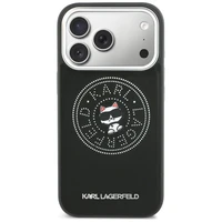 Karl Lagerfeld Point & Choupette Sketch MagSafe Case for iPhone 17 Pro Max - Black