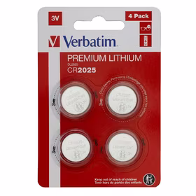 Ličio baterijos Verbatim 3V CR2025 (4vnt)