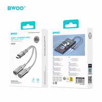 BWOO 2 in 1 Adapteris  2 Type C ports to 3.5MM Jack BZ68