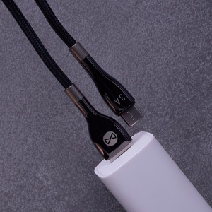 "Forever Sleek" kabelis USB - USB-C 1,0 m 3A juodas
