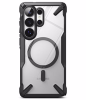 Ringke Fusion X Magnetic MagSafe Dėklas for Samsung Galaxy S26 Ultra - Clear juodas