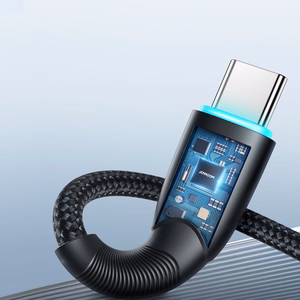 Joyroom Starry Series SA32-CC3 USB-C / USB-C kabelis 60W 1 m - juodas