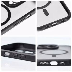 FULL MATTE MAG COVER dėklas telefonui suderinamas su MagSafe iPhone 16E (SE 4 2025) juoda