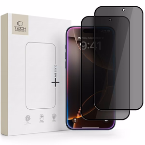 Tech-Protect Glass SPY+ privatumo grūdintas stiklas, 2 vnt., skirtas iPhone 18 Pro Max