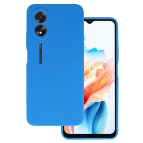 Silicone Lite dėklas telefonui Oppo A38 4G mėlynos spalvos