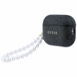 Guess 4G Pearl Dirželis Dėklas for AirPods Pro 3 - juodas