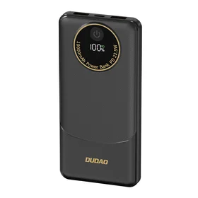 Išorinė baterija Dudao K12 10000mAh PD22.5W USB-A, USB-C - juoda