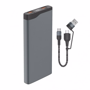Išorinė baterija VoltHub Pro 10000mAh 22.5W su greituoju krovimu, PD gunmetal *Select Edition*