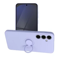 Silikoninis RING dėklas telefonui SAMSUNG S24 FE violetinis