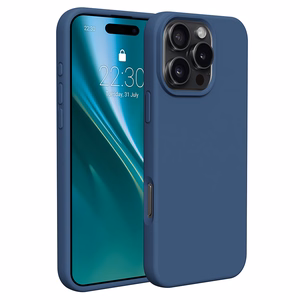 "Etteri" silikoninis dėklas "iPhone 16 Pro Max" 6,9" tamsiai mėlynas