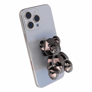 Lipnus telefono stovas BEAR - juodas