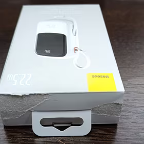 Baseus isorine baterija 20000mAh Qpow Pro - USB + Type C - PD 22,5W su Type C laidu (PPQD060302) balta (pazeista pakuote)