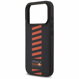 RED BULL dėklas telefonui IPHONE 17 Pro suderinamas su MagSafe RBHMP17L24PUDSRV (Tinklelis PU su Powerbar) tamsiai mėlyna