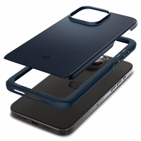 Spigen Thin Fit dėklas telefonui iPhone 15 Pro Max - juodas metalinis