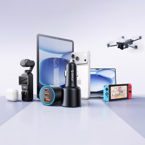Orico HyperDrive 165W USB-A + 2x USB-C automobilinis įkroviklis - juodas