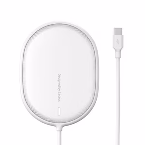 Baseus indukcinis įkroviklis LIGHT magnetinis Iphone 12 su Type C laidu (WXQJ-02) baltas