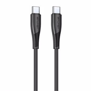 Кабель Awei CL-182C USB-C на USB-C 1.0m чёрный