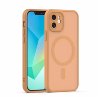 Mag Matt dėklas iPhone 12 6,1" rudas