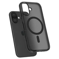 Spigen Ultra Hybrid "T" magnetinis dėklas telefonui iPhone 16e - pusiau permatomas juodas