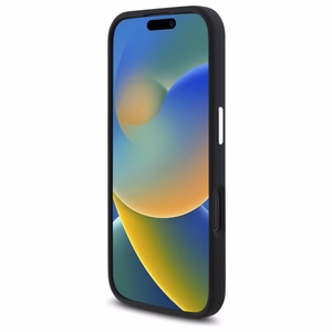 AMG silikoninis grafikos magnetinis dėklas iPhone 16 - juodas